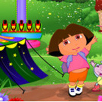 Dora At Theme Park