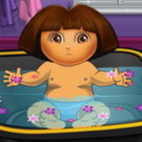Dora Bathing