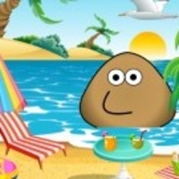Pou At The Beach