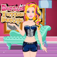Barbie Tattoo Design