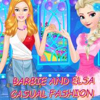 Barbie And Elsa Casual Fashion