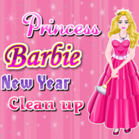Princess Barbie New Year Clean Up