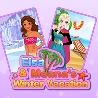 Elsa and Moana's Winter Vacation