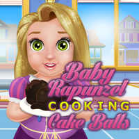 Baby Rapunzel Cooking Cake Balls