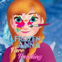 Frozen Anna Face Painting