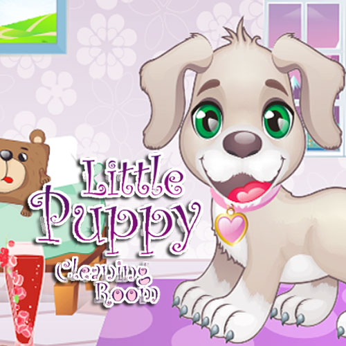 Little Puppy Cleaning Room