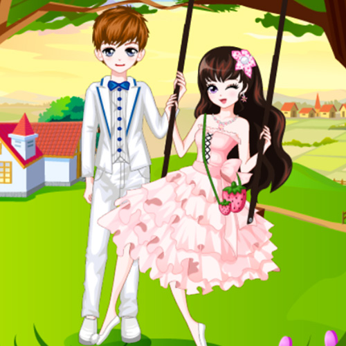 Romantic Spring Couple